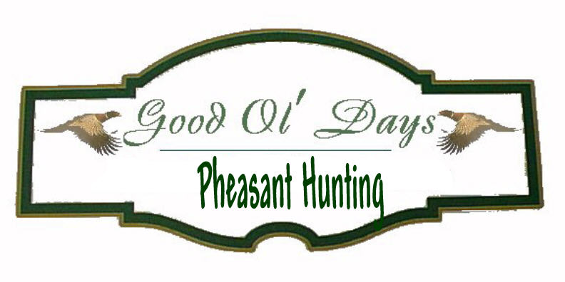 Good Ol Days Pheasant Hunting