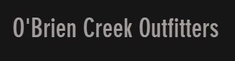 O'Brien Creek Outfitters