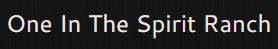 One In The Spirit