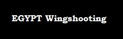 Egypt Wingshooting