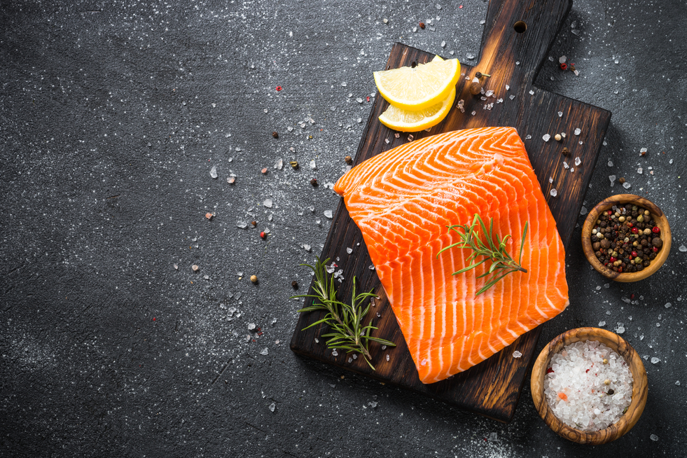 Salmon Fillet with Ingredients