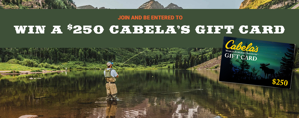 Join and Be Entered to Win a $250 Gift Card